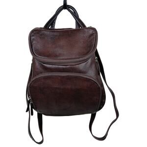 Osgoode Marley Women's Creel Leather Convertible Backpack Chocolate Brown